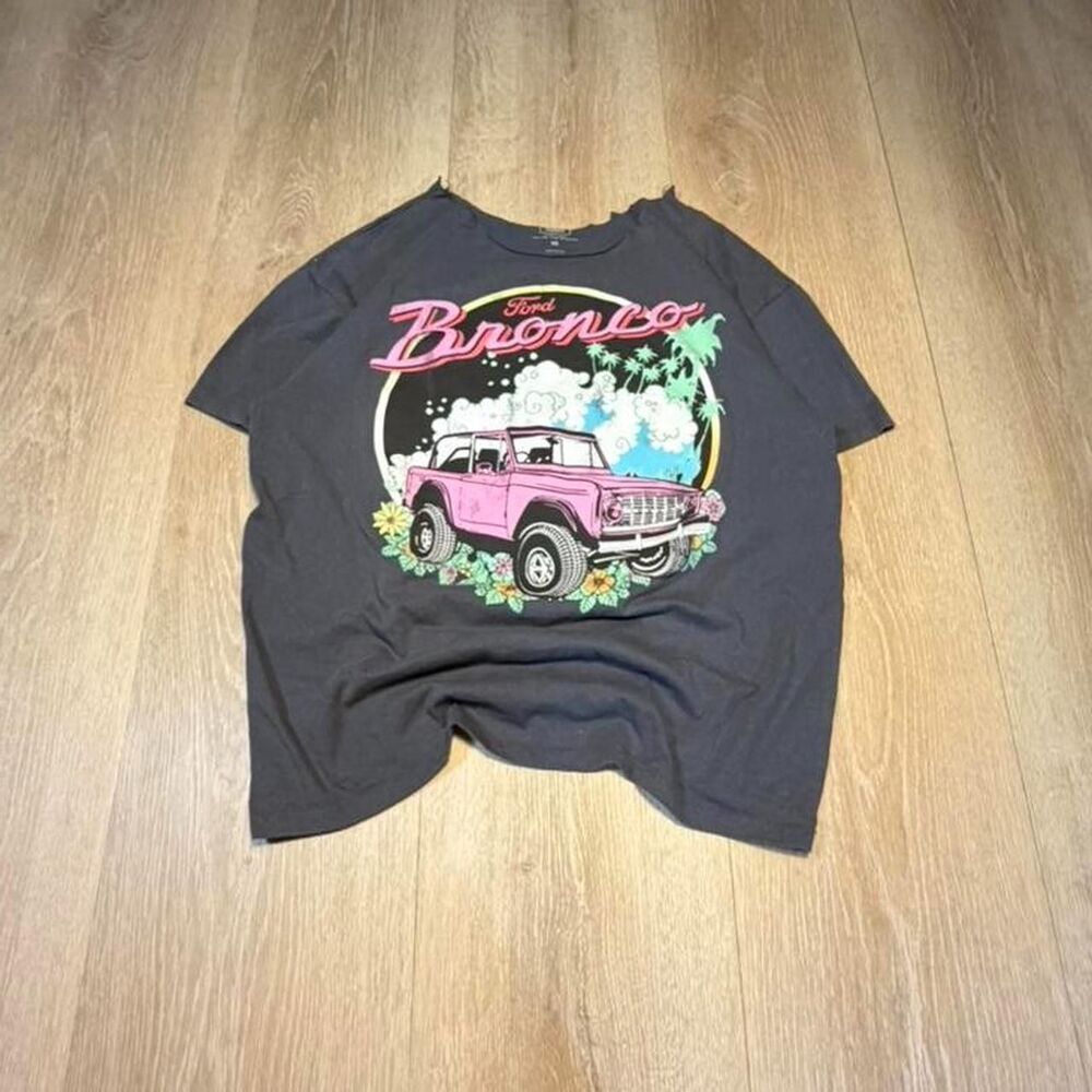 Ford Men's Black and Grey T-shirt